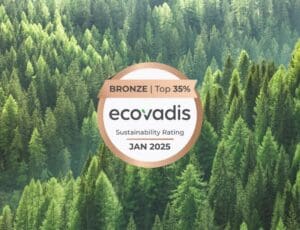 We have won the EcoVadis bronze medal